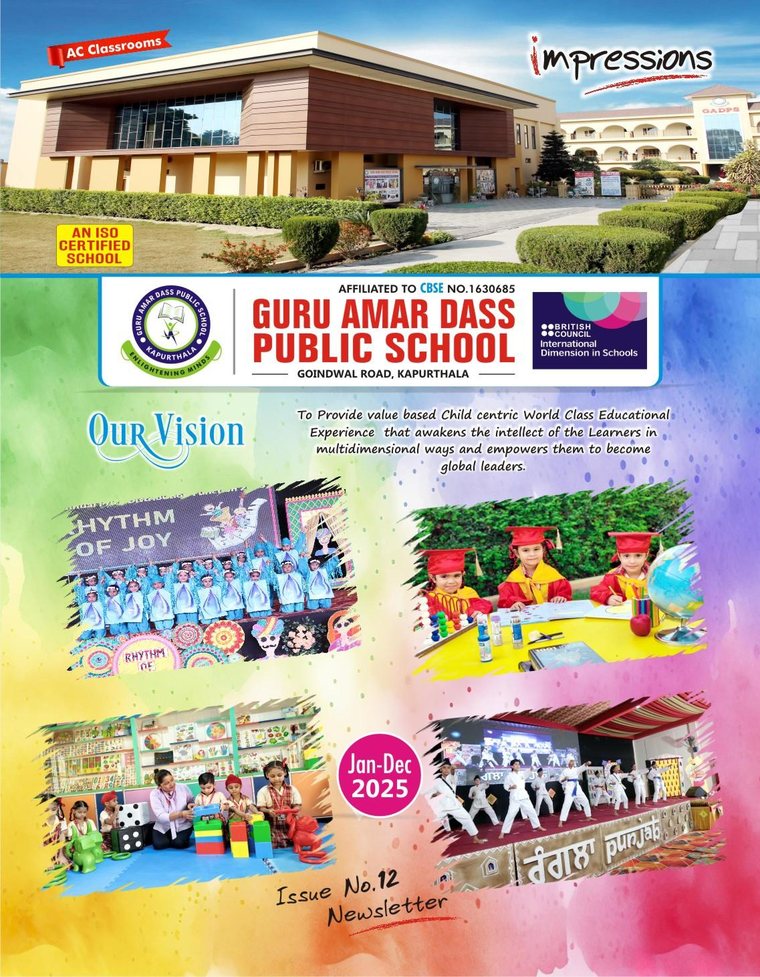 Cover of the 2025-26 newsletter